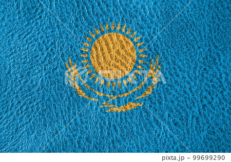 abstract leather texture with the flag 99699290