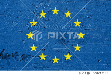 Country flag painted on the wall Country flag painted on the wall 99699532