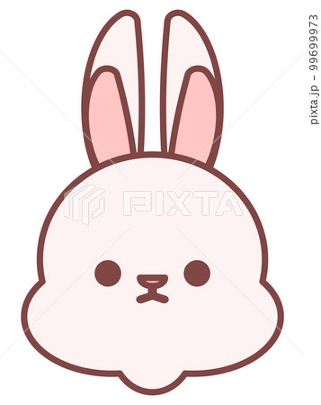 かわいいウサギのデフォルメイラスト かわいいウサギのデフォルメイラスト 99699973