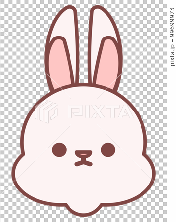 かわいいウサギのデフォルメイラスト かわいいウサギのデフォルメイラスト 99699973