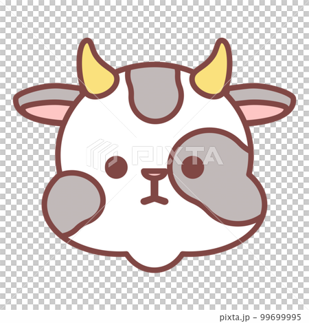 可愛的牛的變形的插圖 99699995