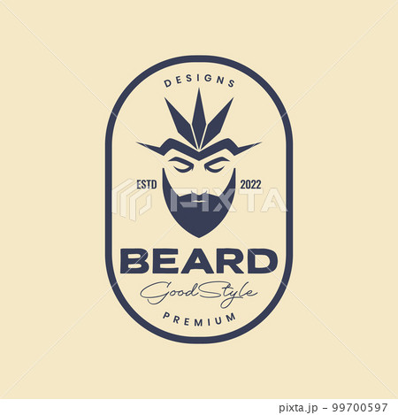 young man bearded with headgear art badge vintage logo design vector icon illustration young man bearded with headgear art badge vintage logo design vector icon illustration 99700597