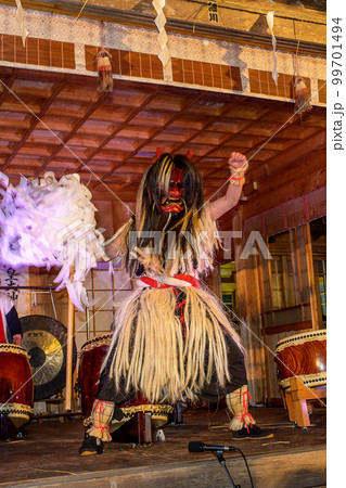 なまはげ太鼓　男鹿半島柴灯祭り　秋田県 99701494
