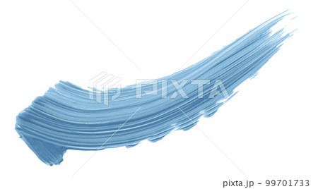 Shiny light blue brush isolated on white background. 99701733