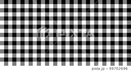 Gingham seamless pattern. Black and white vichy background texture. Checked tweed plaid repeating wallpaper. Fabric design. Vector  99702696