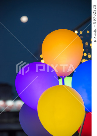 《愛知県》豊橋市都市風景　豊橋駅イルミネーション 99702828