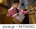 Asian teenager owner business woman work at home for online shopping and sale. 99704062
