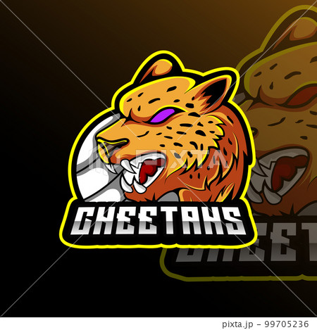 Cheetahs Volleyball Animal Team Badge 99705236