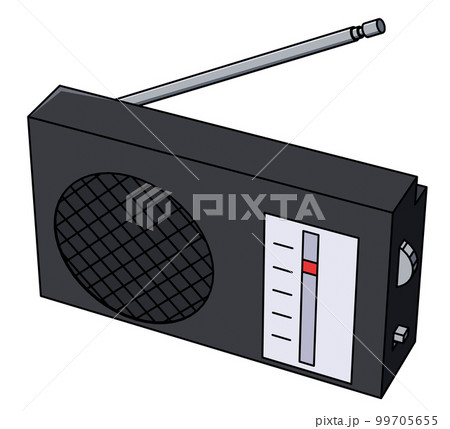 ラジオ斜めのイラスト 99705655