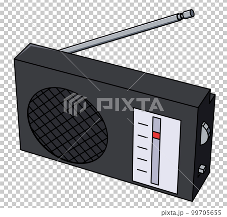 ラジオ斜めのイラスト 99705655