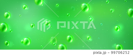 Green skin collagen bubble texture background 99706252