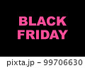 Black Friday red pink magenta text on black background. 99706630