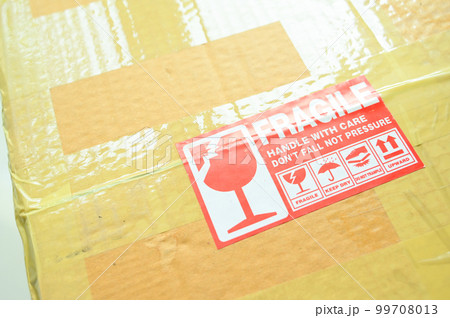 brown box packaging with warning symbol brown box packaging with warning symbol 99708013