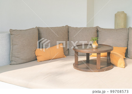 pillows on outdoor patio sofa pillows on outdoor patio sofa 99708573