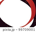 円を描く黒と赤の背景 99709001
