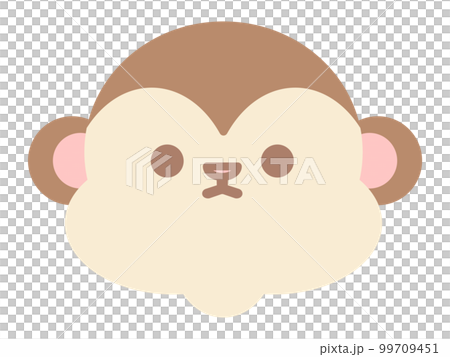 Deformed illustration of a cute monkey Deformed illustration of a cute monkey 99709451