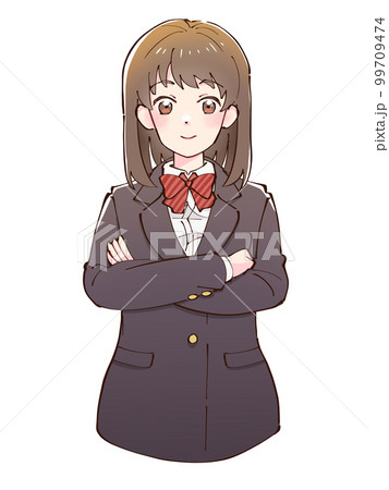 ブレザー制服を着た女子生徒27 ブレザー制服を着た女子生徒27 99709474
