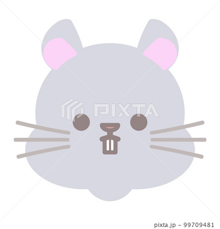 かわいいネズミのデフォルメイラスト かわいいネズミのデフォルメイラスト 99709481