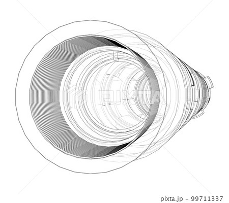 Outline drawing or sketch of cylindrical device 99711337