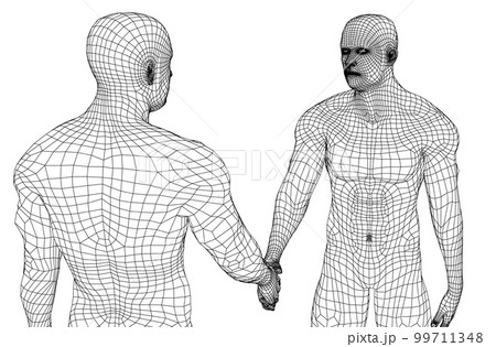 Two men shaking hands 99711348