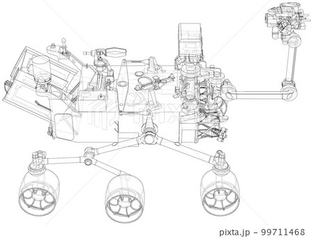 Mars Rover. 3d illustration 99711468