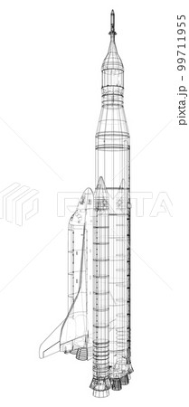 Rocket carrying space shuttle Rocket carrying space shuttle 99711955