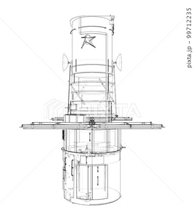 Hubble space telescope. Sattellite Hubble space telescope. Sattellite 99712235