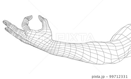 Hand hold some tiny or thin object Hand hold some tiny or thin object 99712331