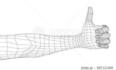 Thumb up hand sign 99712366