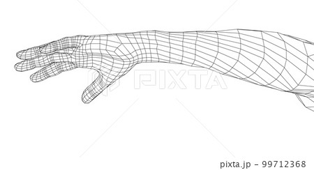 Hand. 3d illustration 99712368