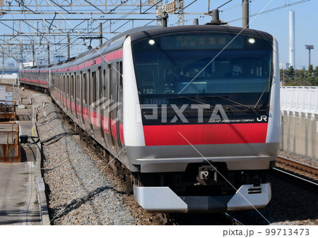 E233系5000番台京葉線 F52編成 分割可能編成 葛西臨海公園 E233系5000番台京葉線 F52編成 分割可能編成 葛西臨海公園 99713473