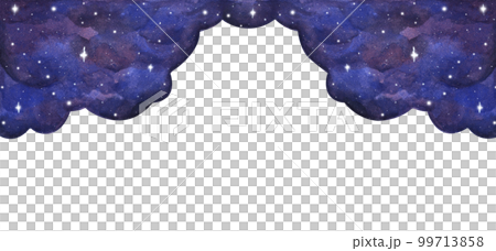 Watercolor night sky background with stars. Watercolor night sky background with stars. 99713858