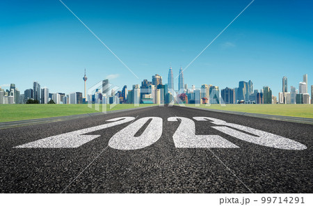 The 2023 road to a modern city The 2023 road to a modern city 99714291