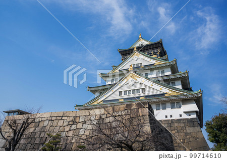 大坂城 天守閣の風景 大坂城 天守閣の風景 99714610