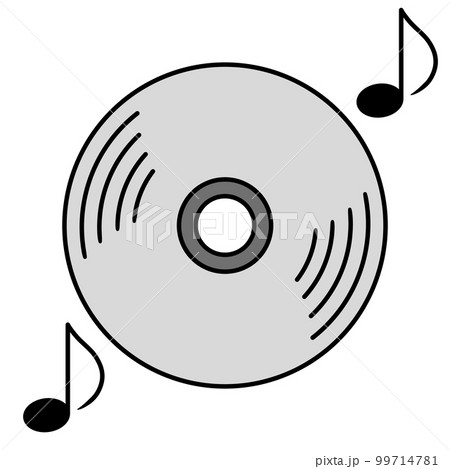 音楽CDのイラスト 99714781