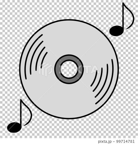 音楽CDのイラスト 99714781