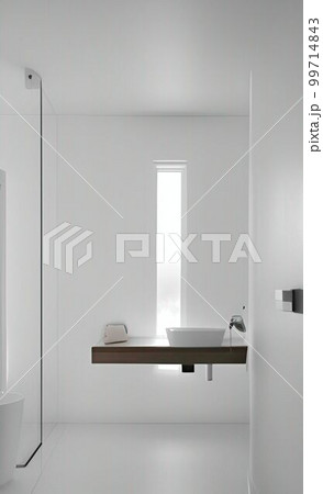 Relax and White bathroom in house 99714843