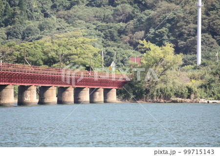 京都丹後鉄道の由良川橋梁 京都丹後鉄道の由良川橋梁 99715143
