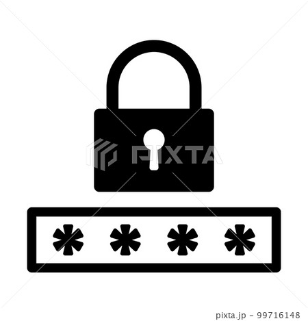 これはパスワードのアイコンのイラストです。 これはパスワードのアイコンのイラストです。 99716148