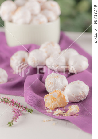 Traditional portuguese sweets beijinhos 99718349
