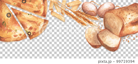 Watercolor painting of food Watercolor painting of food 99719394