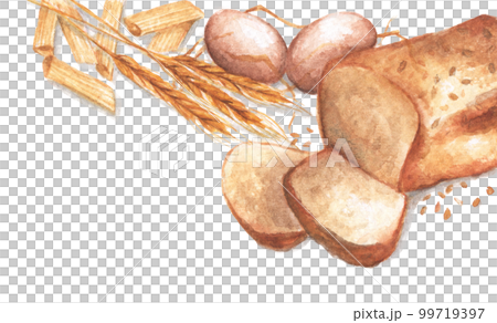 Watercolor painting of food Watercolor painting of food 99719397