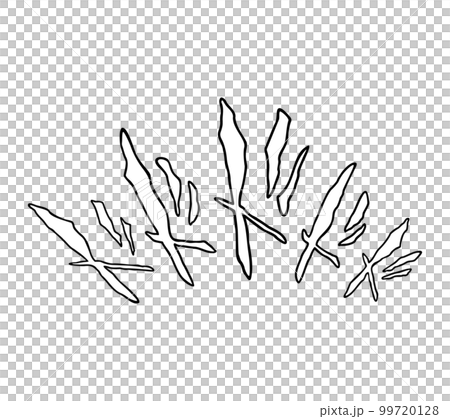 [Onomatopoeia] Dododododo sound effects and comic characters (horizontal writing, katakana) that can be used in comics and videos 99720128