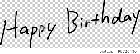 Happy Birthday　誕生日おめでとう　手書き文字 99720480