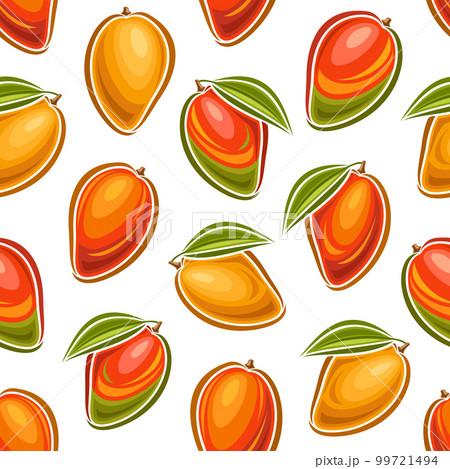 Vector Mango Seamless Pattern Vector Mango Seamless Pattern 99721494