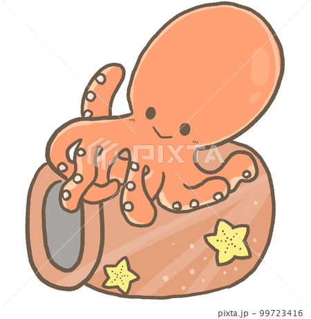R;もっとメルヘンな水族館RX☆たこ ①のイラスト素材 [99723416] - PIXTA