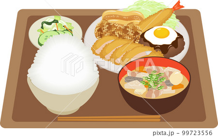 メガ盛り定食 99723556