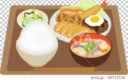 メガ盛り定食 99723556