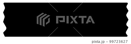 Black washi tape adhesive masking vector icon. 99723627