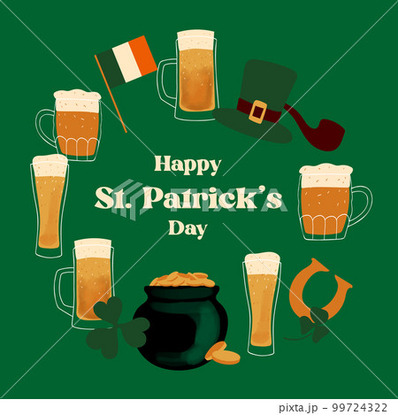 Happy St.Patrick s day greeting card design with 99724322